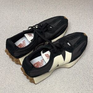 New Balance Black and Cream Athletic Shoes